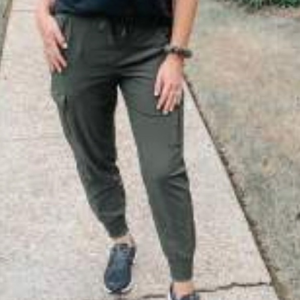 Green joggers